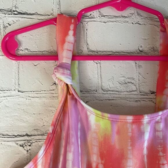 Cat & Jack  Girls Bathing Suit Top, Size Medium, Neon Colors Swim Top - Picture 2 of 6